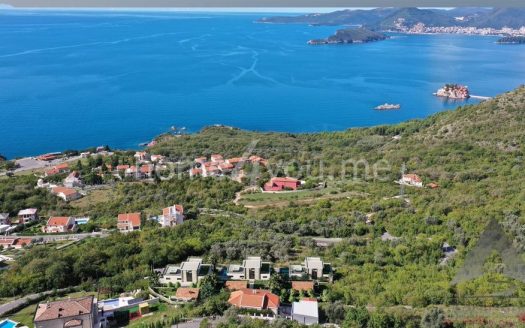 Urbanized land with sea view, Blizikuce, Budva