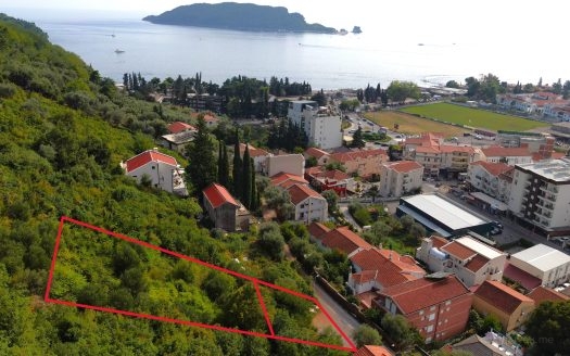 Urbanized land in an excellent location, with an exceptional view of the sea, Podkosljun, Budva