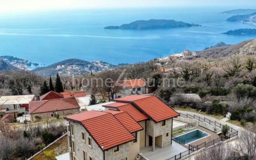 Two traditional stone villas with a fantastic sea view, Kuljace, Budva