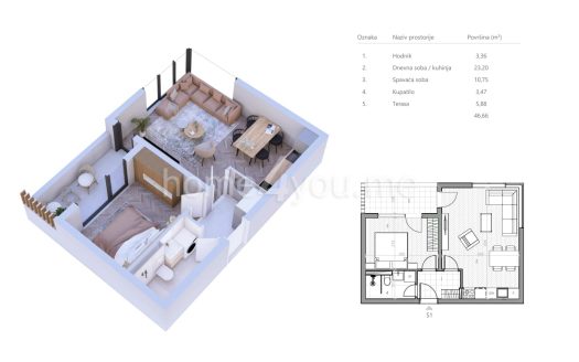 Exclusive sale! New Residential Complex Under Construction, Radanovići, Kotor