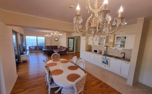 Three-bedroom apartment for long-term rent in the luxury complex Harmonia, Zavala, Budva