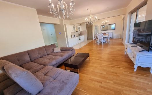 Three-bedroom apartment for long-term rent in the luxury complex Harmonia, Zavala, Budva