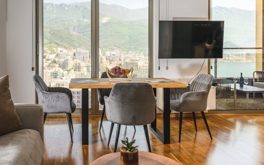Comfortable two-bedroom apartment on the first line from the sea for long-term rent, Harmonia, Zavala, Budva