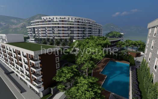 Two-bedroom apartment in a new complex with sea view, Bečići, Budva