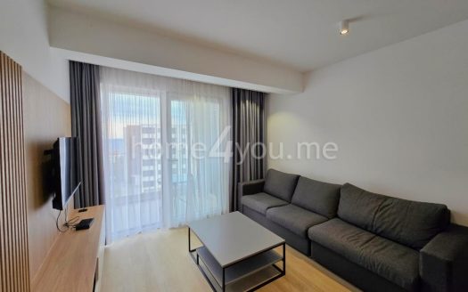 Modernly furnished one-bedroom apartment with garage space in an apart-hotel with swimming pool, Ivanovići, Budva