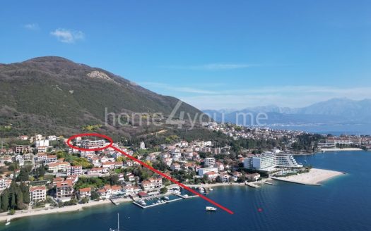 Spacious one-bedroom apartment with garage parking and panoramic sea view, Kumbor, Herceg Novi