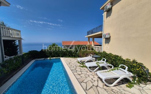 Two stone houses with a swimming pool and sea views, Krimovica, Kotor